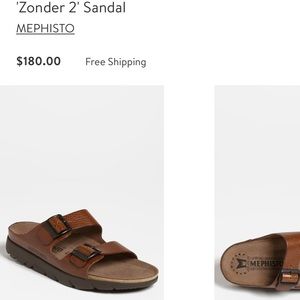 BRAND NEW! Mephisto ‘Zonder 2’ Leather Sandals!